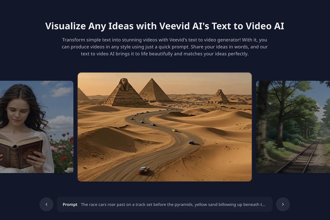 Cinematic AI Video Studio – Veevid AI